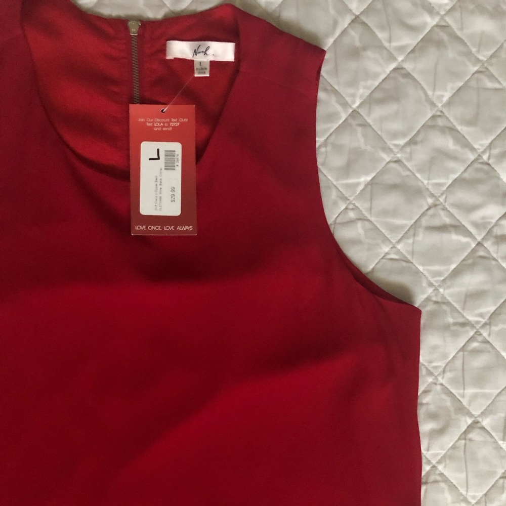 Red mini dress